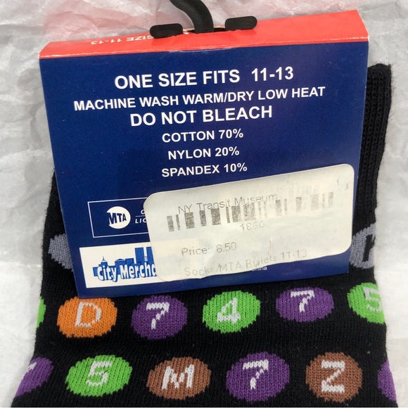 6 PAIRS OF MEN’S SOCKS - NYC MTA, WINTER, CHRISTMAS, BEER, GOOGLE - Picture 7 of 15